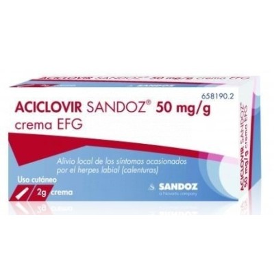Aciclovir Sandoz 50 Mg-g...